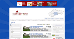 Desktop Screenshot of domy.reality-poltar.eu