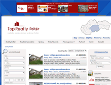 Tablet Screenshot of domy.reality-poltar.eu